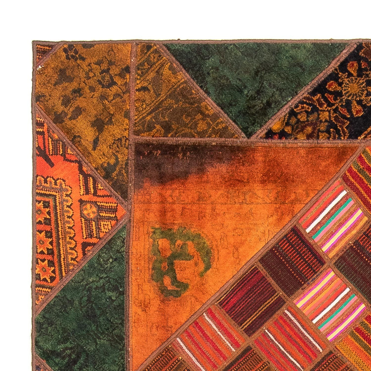 Dywan patchworkowy - 225 x 164 cm - wielokolorowy