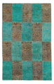 Dywan patchworkowy 240x149cm - Dywan wełniany