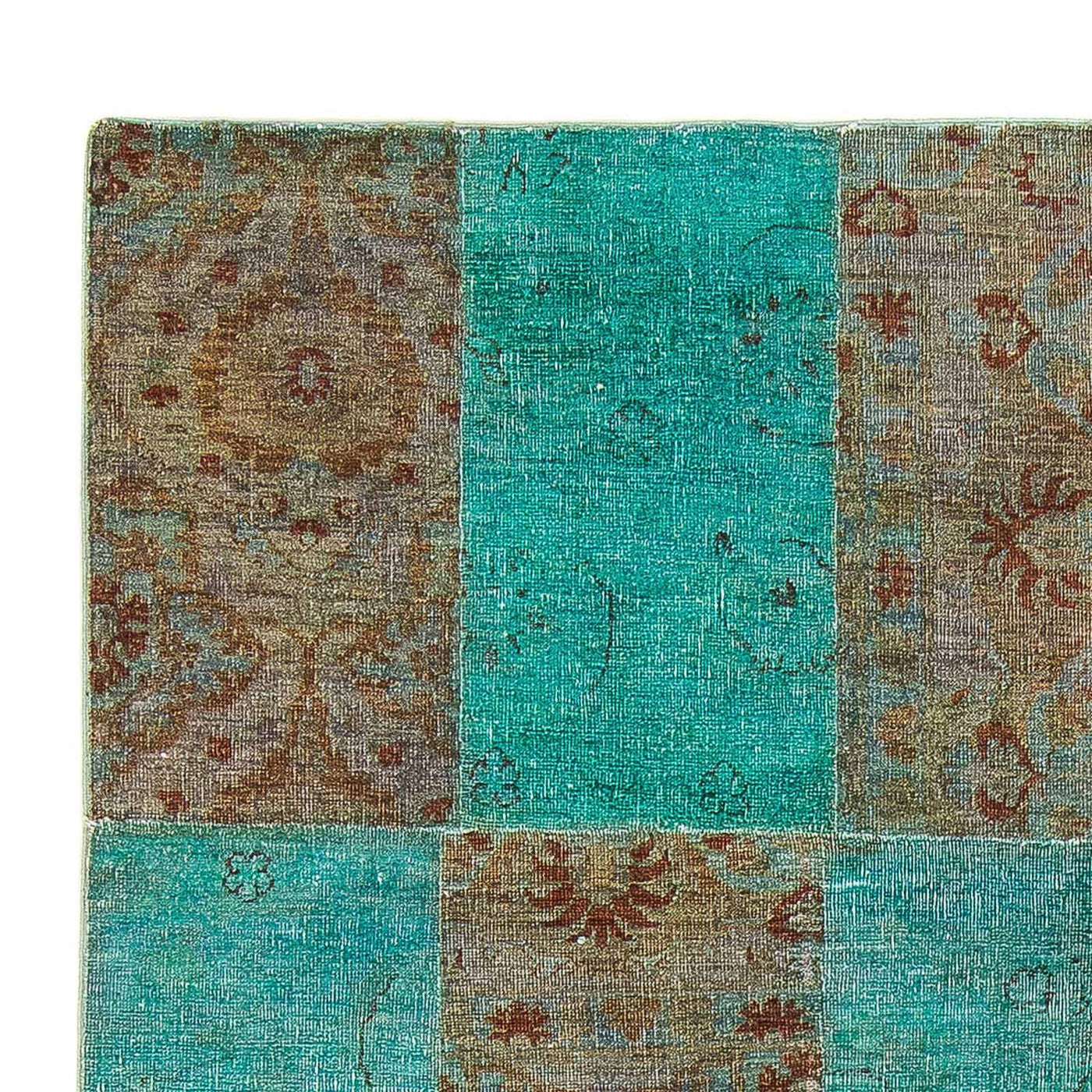 Dywan patchworkowy 240x149cm - Dywan wełniany