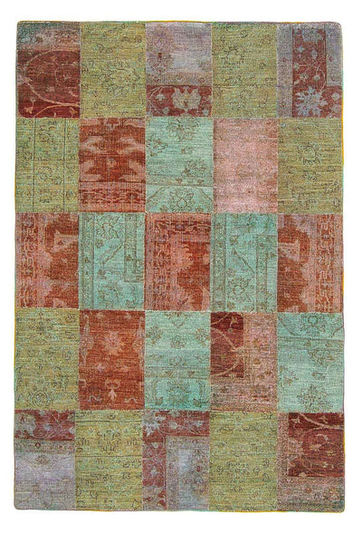 Dywan patchworkowy 150x223cm - Dywan wełniany