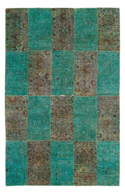 Dywan patchworkowy 149x243cm - Dywan wełniany