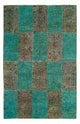 Dywan patchworkowy 243x149cm - Dywan wełniany