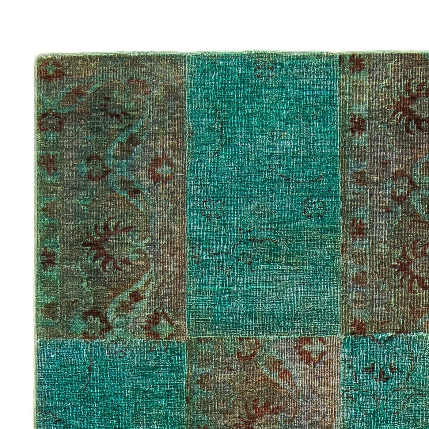 Dywan patchworkowy 243x149cm - Dywan wełniany