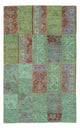Dywan patchworkowy 242x148cm - Dywan wełniany