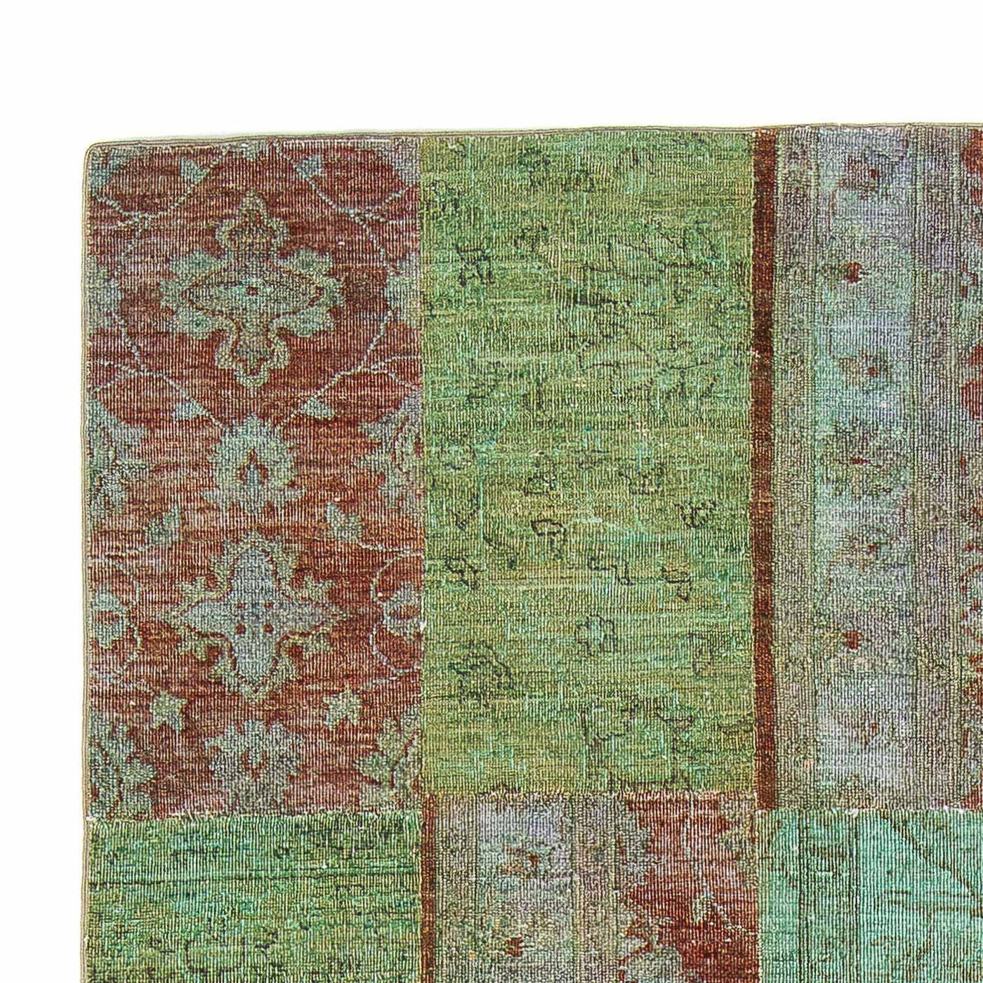 Dywan patchworkowy 242x148cm - Dywan wełniany