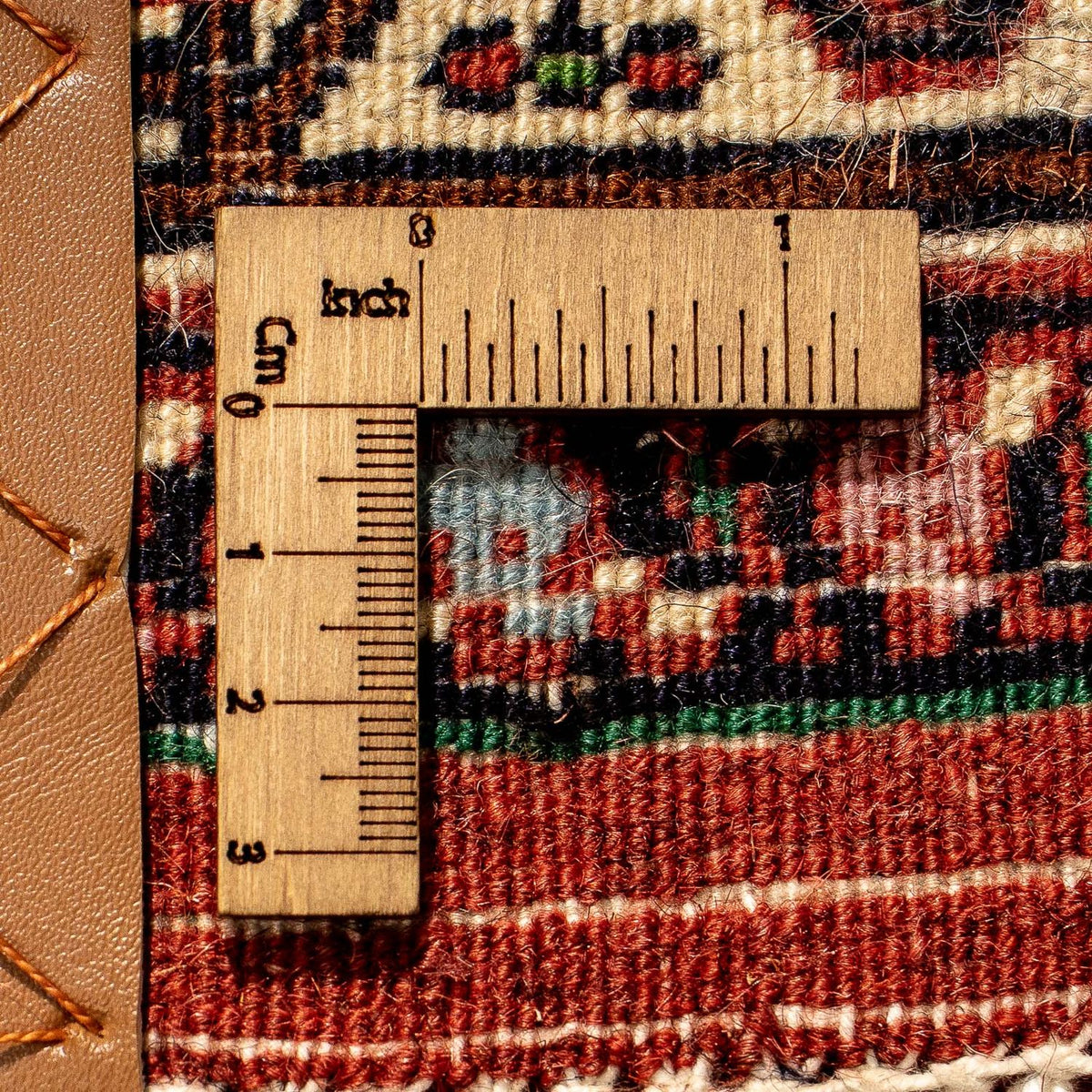 Biegacz Dywan perski - Bijar - 273 x 87 cm - ciemna czerwień