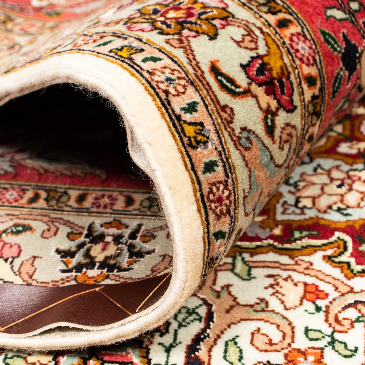 Dywan perski - Tabriz - Królewski - 406 x 300 cm - czerwony