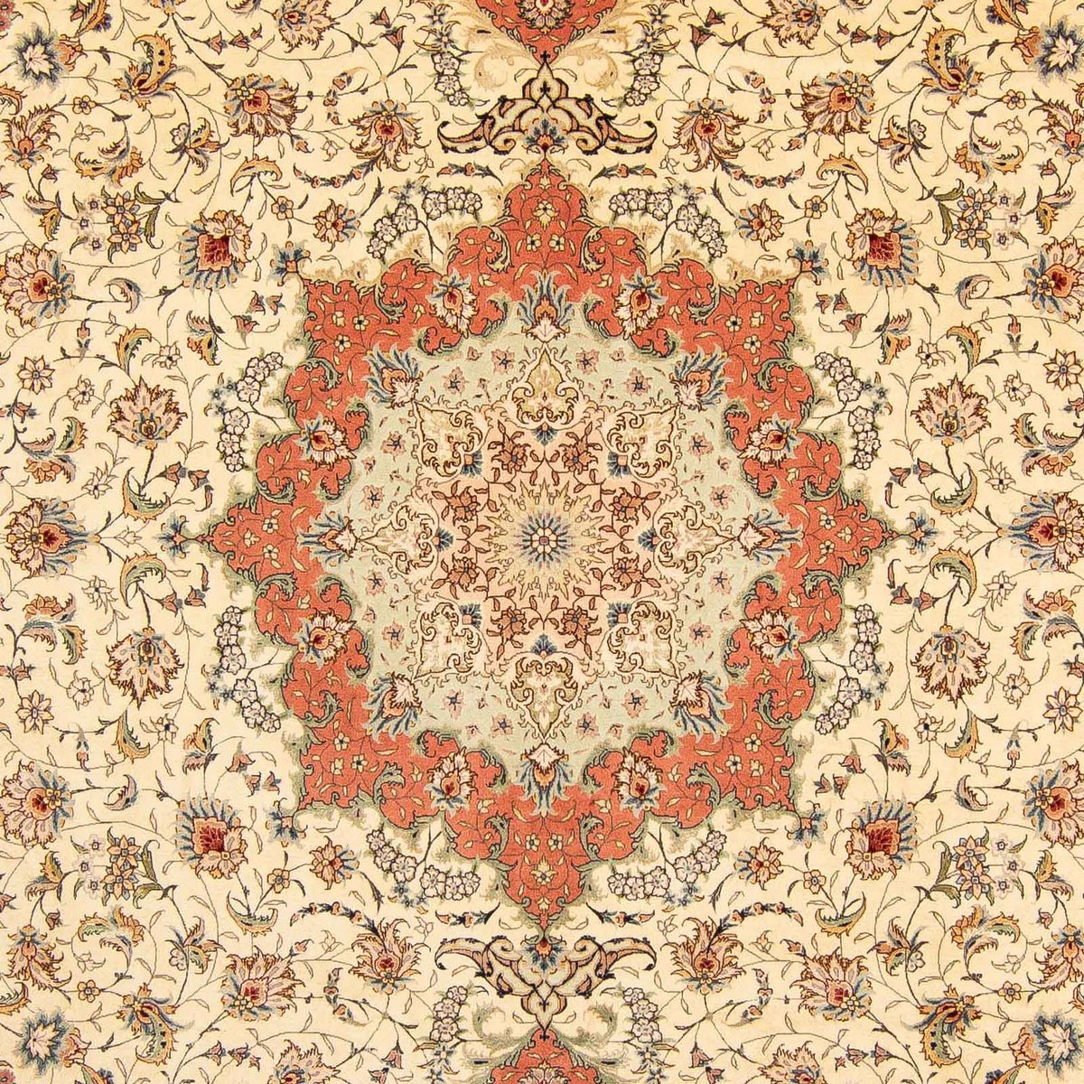 Dywan perski - Tabriz - Królewski - 387 x 307 cm - brązowy