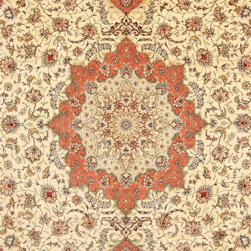 Dywan perski - Tabriz - Królewski - 387 x 307 cm - brązowy