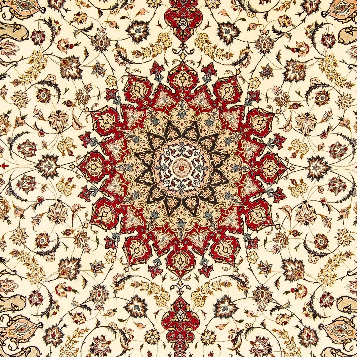 Dywan perski - Tabriz - Królewski - 350 x 251 cm - beżowy