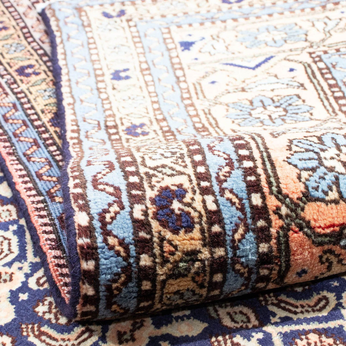 Perski dywan - Nomadyczny - 285 x 198 cm - ciemnoniebieski