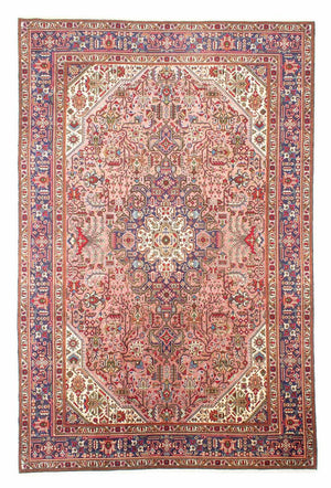 Dywan perski - Tabriz - 296 x 201 cm - jasna czerwień