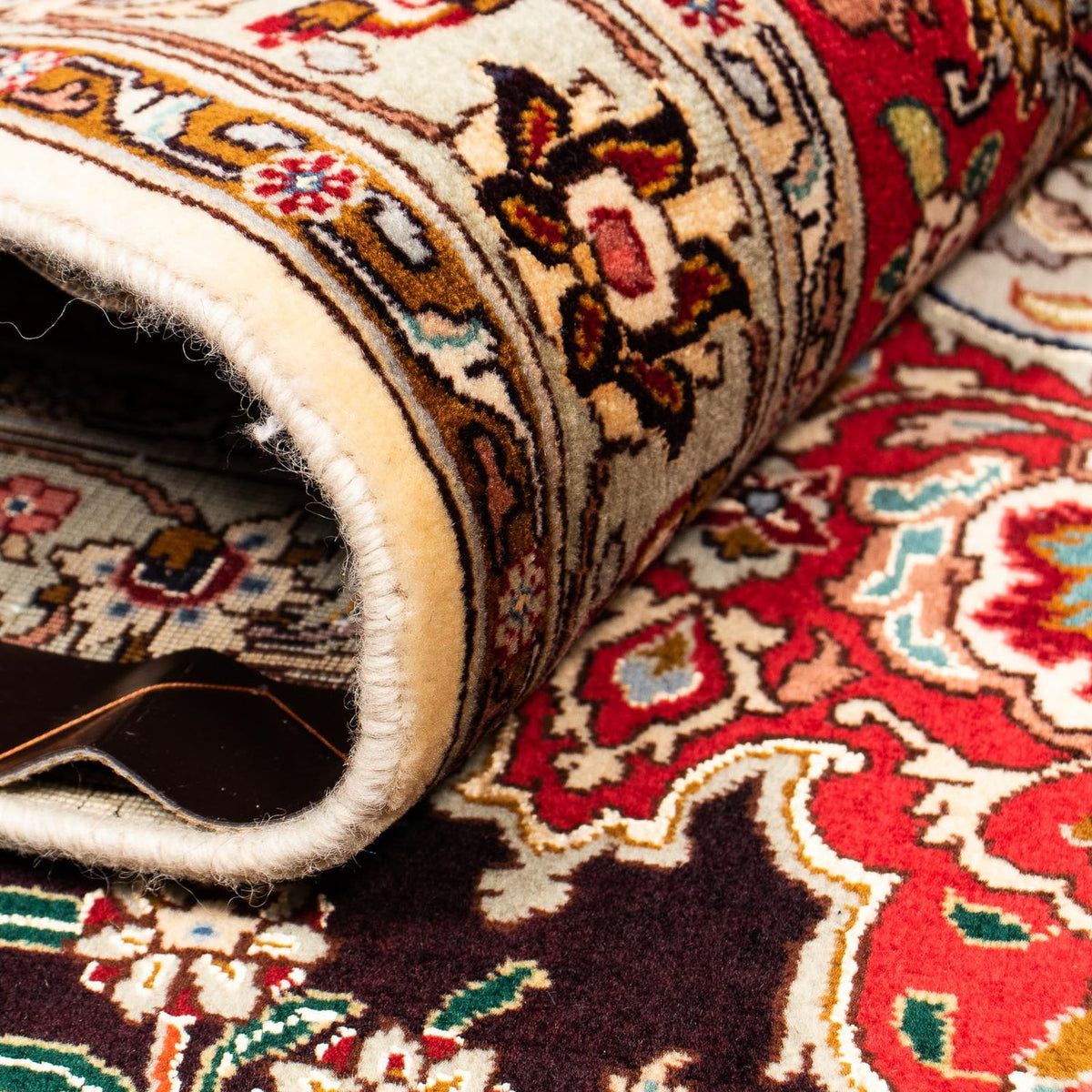 Dywan perski - Tabriz - 393 x 300 cm - jasna czerwień