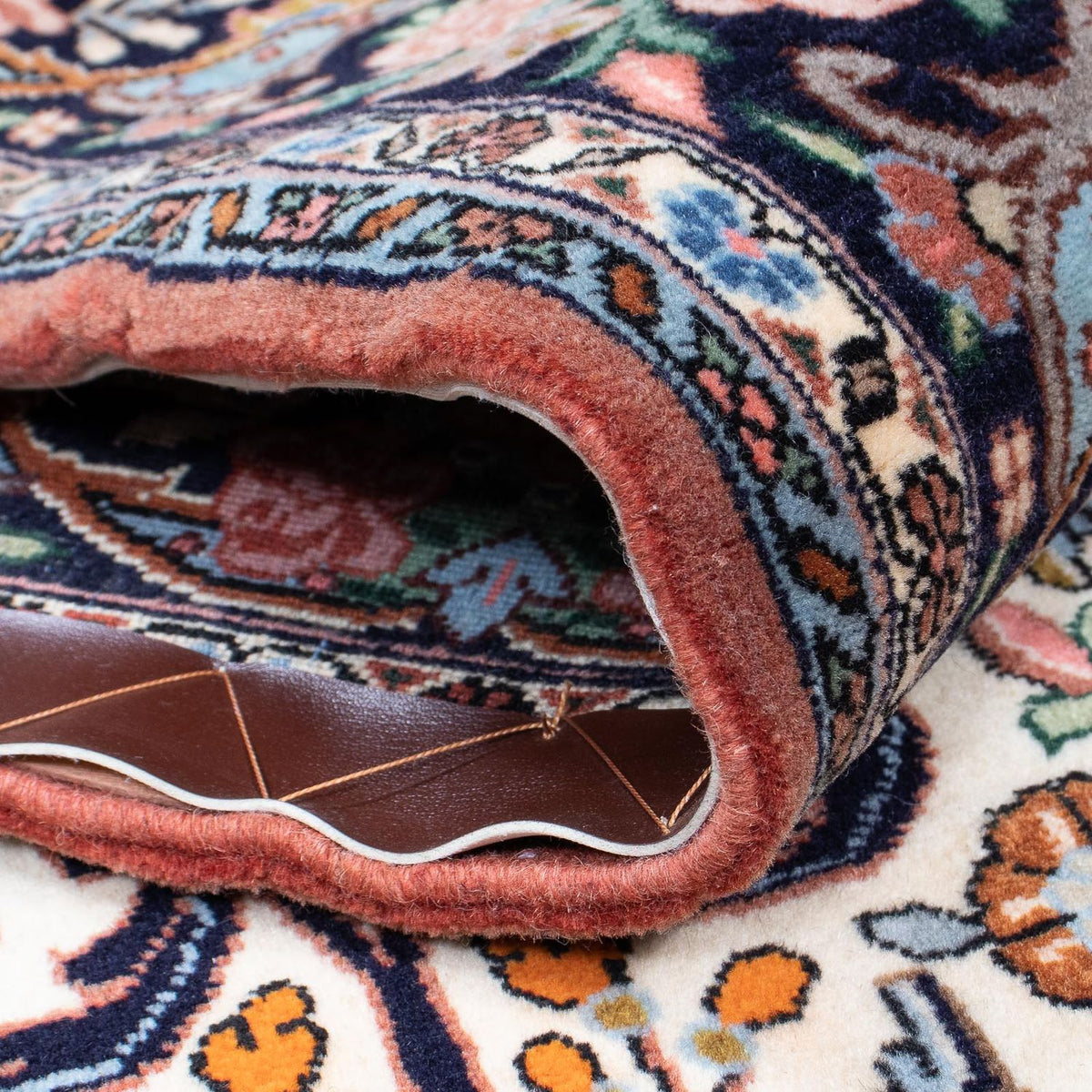 Biegacz Dywan perski - Bijar - 400 x 91 cm - beżowy