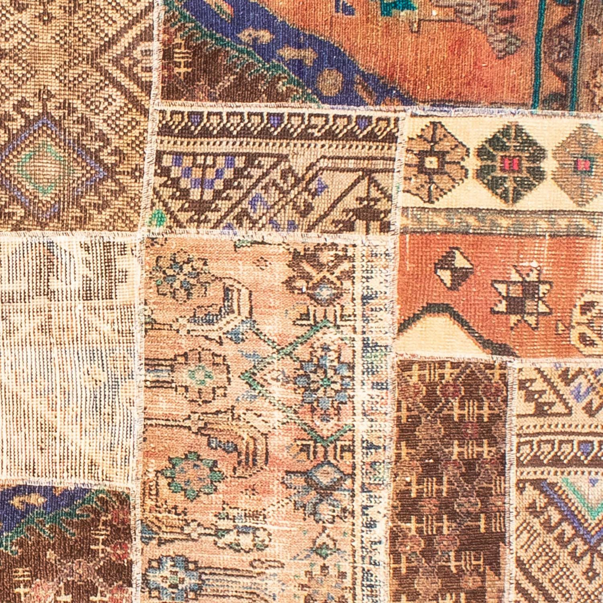 Dywan patchworkowy - 301 x 239 cm - wielokolorowy