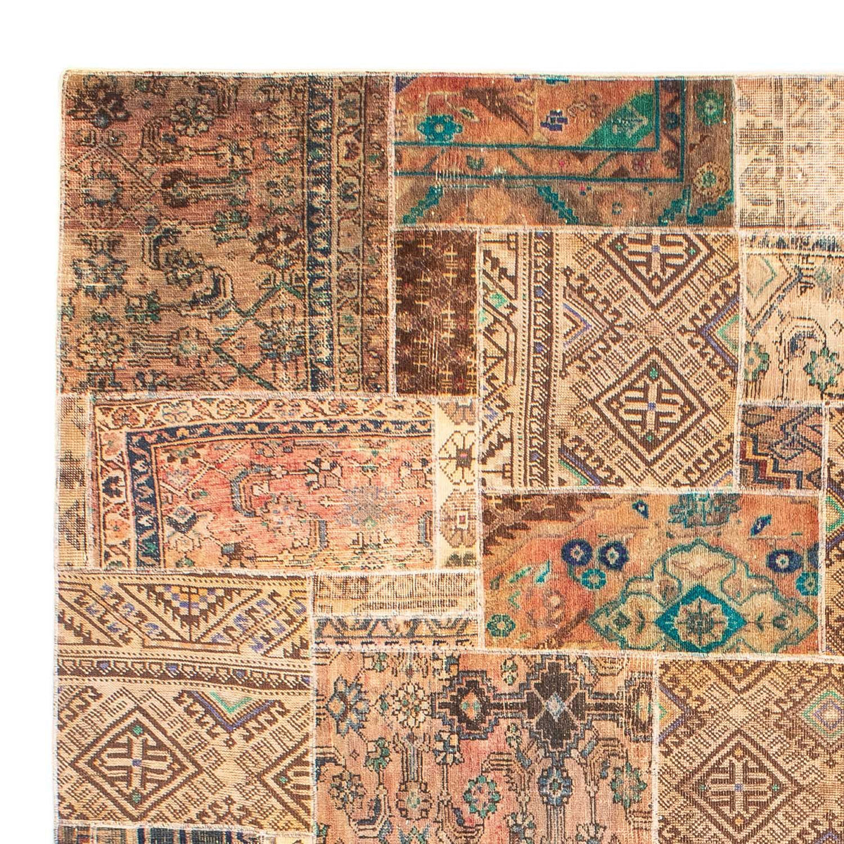 Dywan patchworkowy - 301 x 239 cm - wielokolorowy