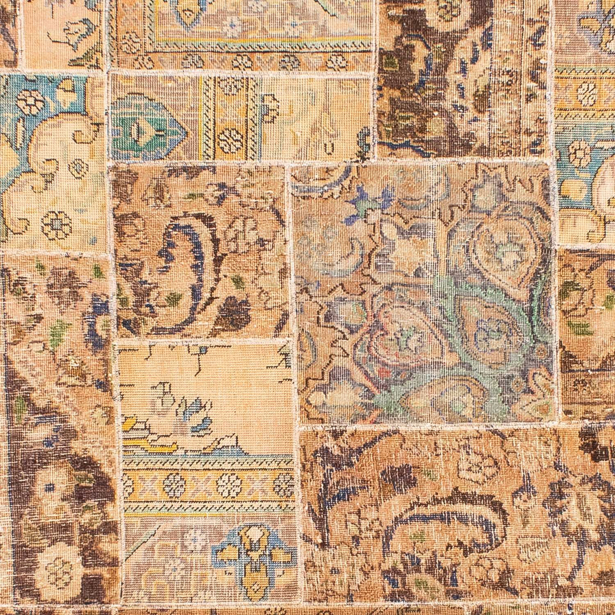 Dywan patchworkowy - 305 x 242 cm - wielokolorowy