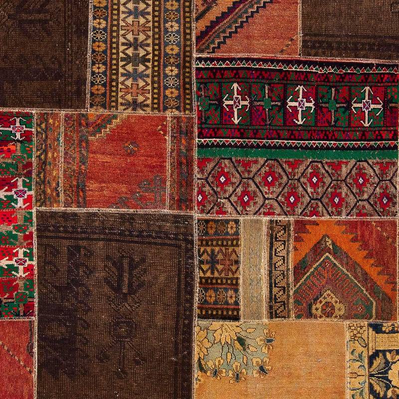 Dywan patchworkowy - 271 x 179 cm - wielokolorowy