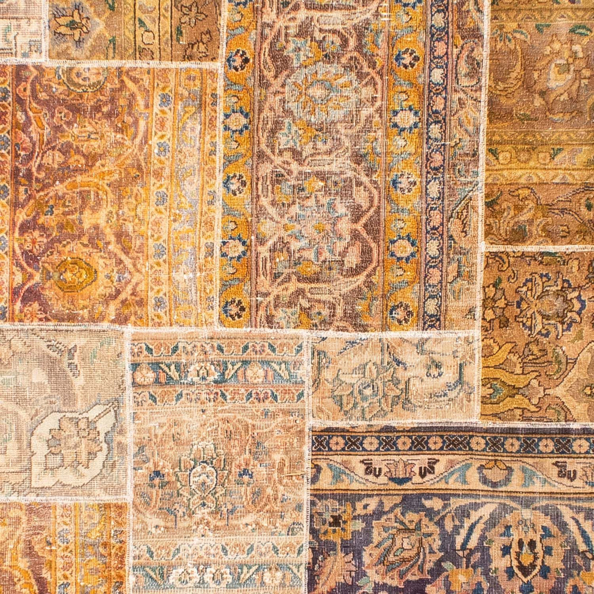 Dywan patchworkowy - 301 x 241 cm - wielokolorowy