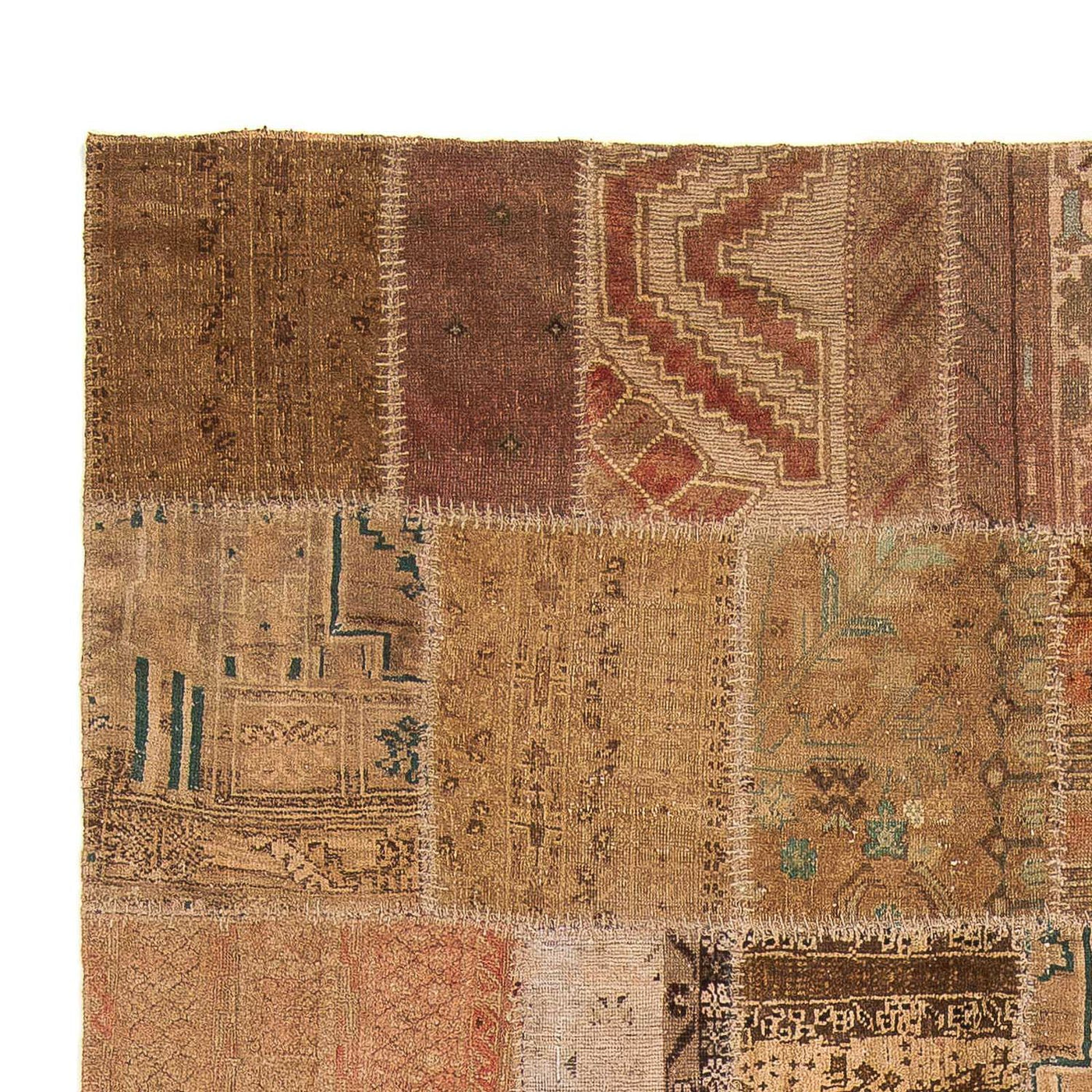Dywan patchworkowy 256x172cm - Dywan wełniany