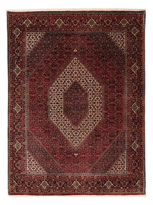 Dywan perski - Bijar - 251 x 201 cm - ciemna czerwień