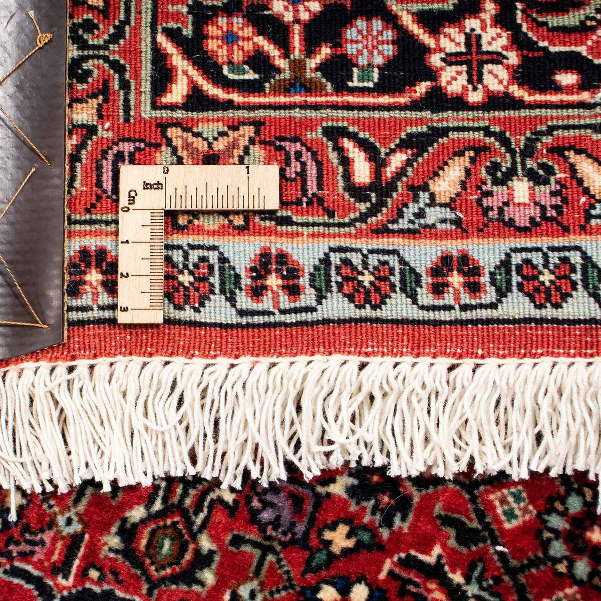 Dywan perski - Bijar - 251 x 201 cm - ciemna czerwień