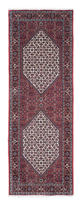 Biegacz Dywan perski - Bijar - 208 x 73 cm - czerwony