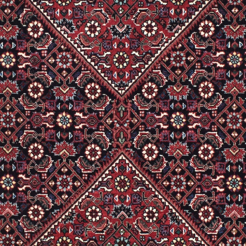 Biegacz Dywan perski - Bijar - 200 x 76 cm - ciemnoniebieski