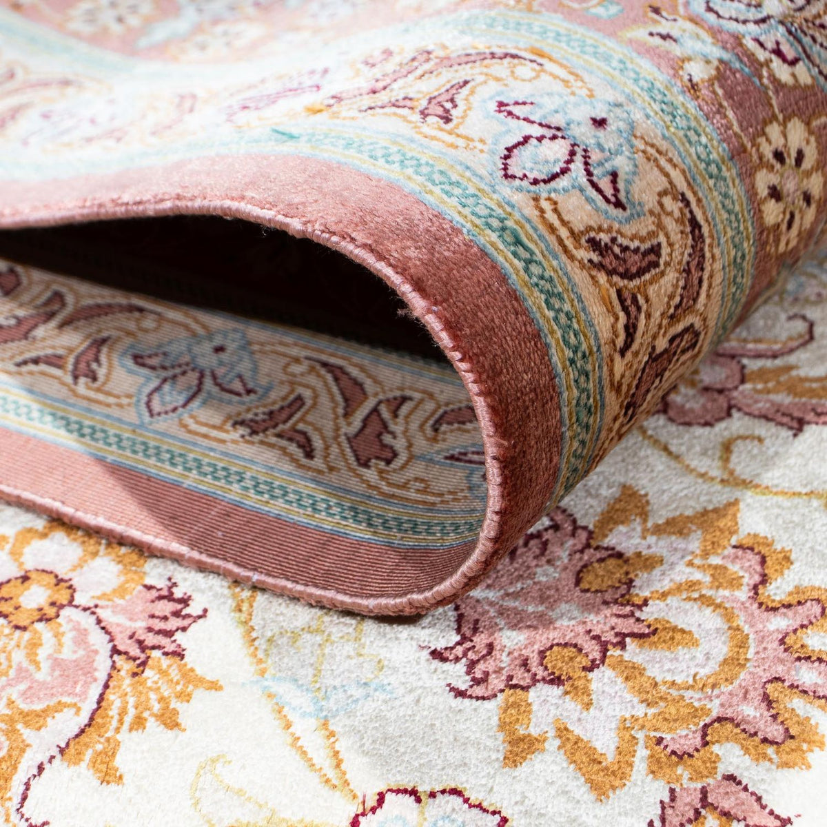 Dywan perski - Ghom - 240 x 160 cm - beżowy