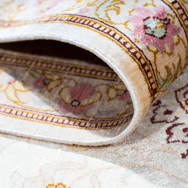 Dywan perski - Ghom - 235 x 157 cm - beżowy