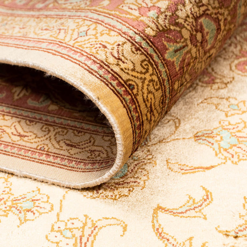 Dywan perski - Ghom - 198 x 134 cm - beżowy