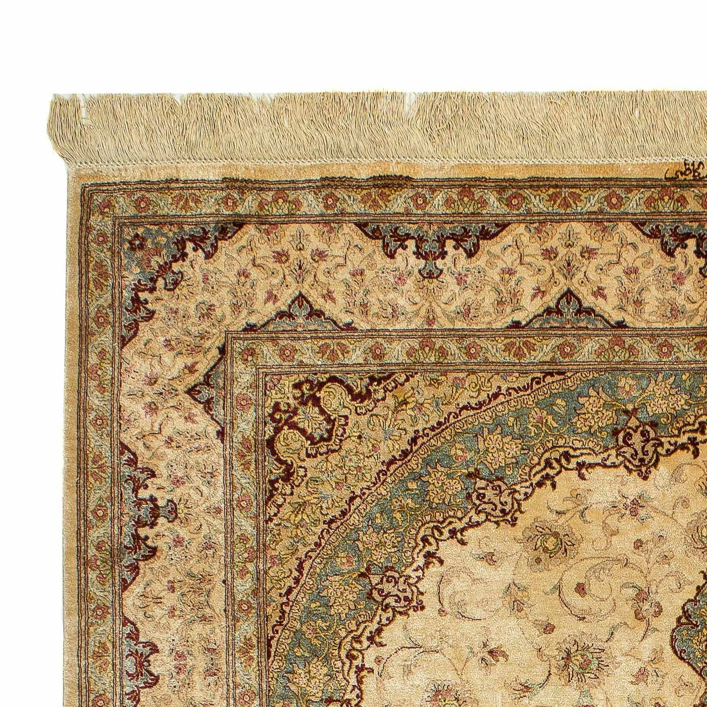 Qom jedwab Dywan 197x131cm - Dywan orientalny