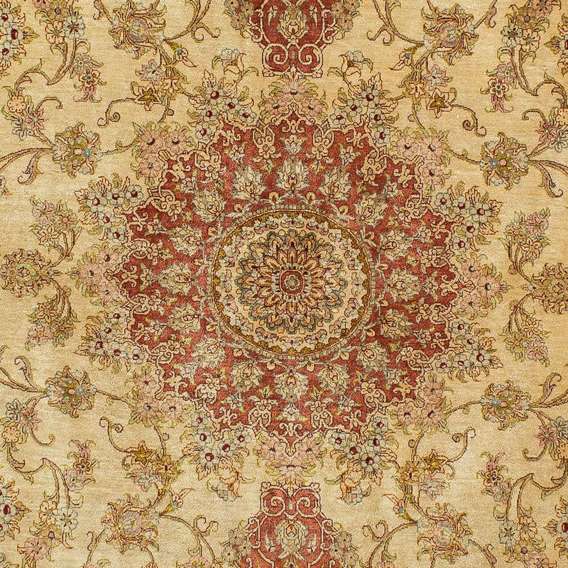 Jedwabny dywan - Ghom Silk - Premium - 210 x 130 cm - beżowy