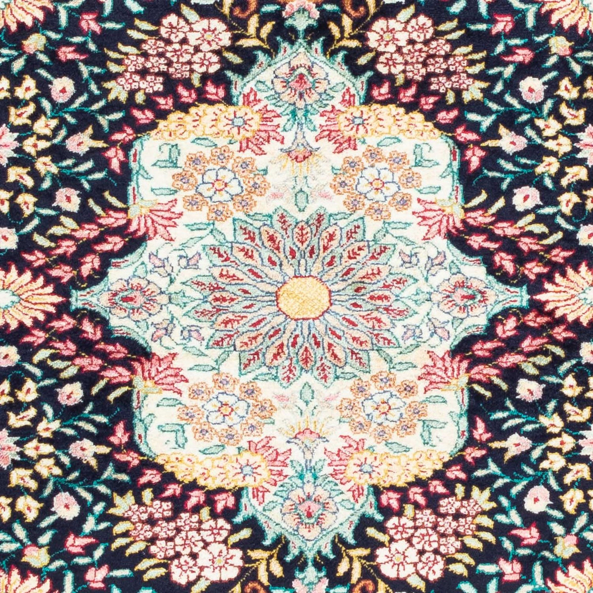 Dywan perski - Ghom - 130 x 81 cm - beżowy