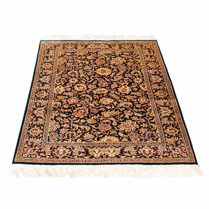 Dywan perski - Ghom - 112 x 80 cm - ciemnoniebieski