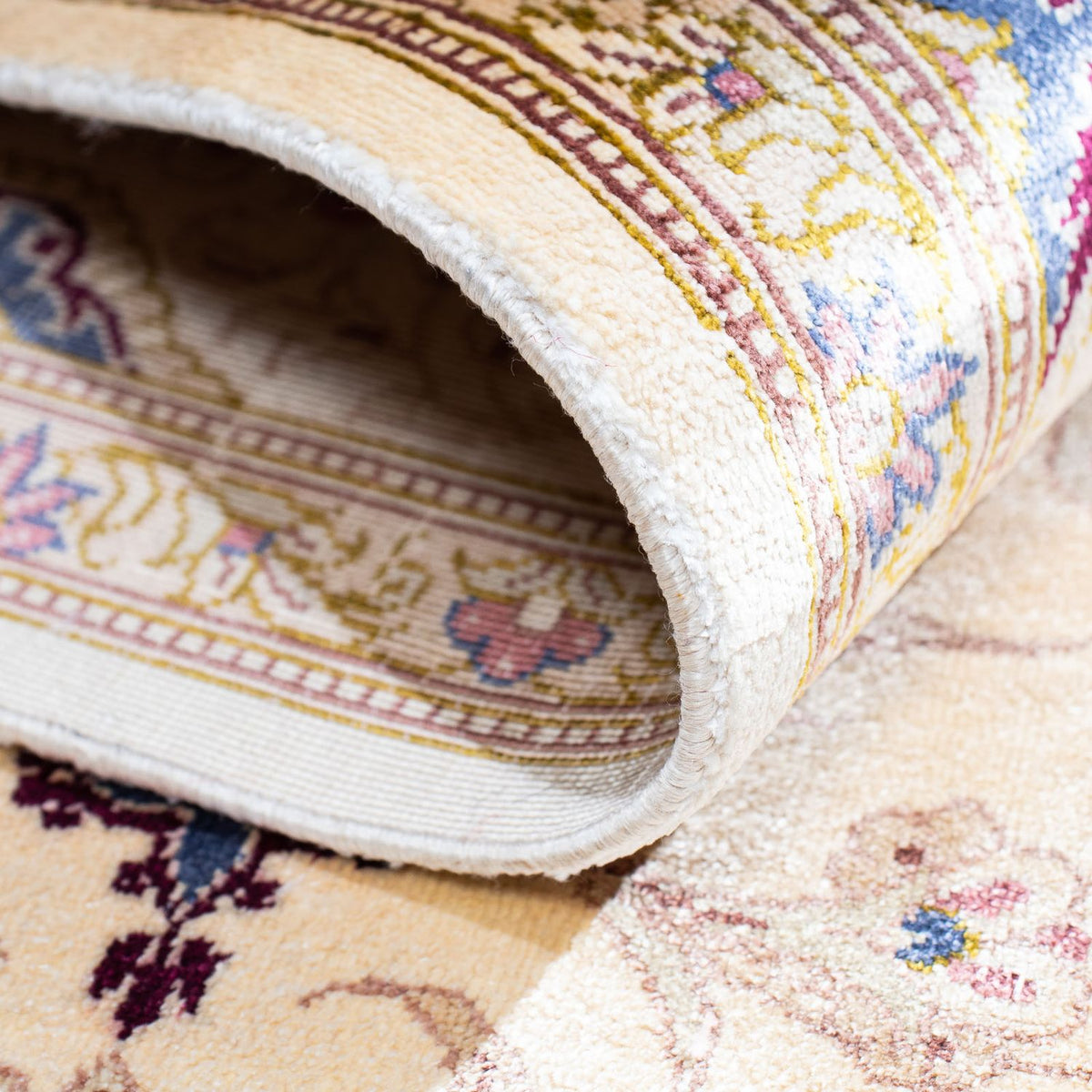 Dywan perski - Ghom - 143 x 100 cm - beżowy