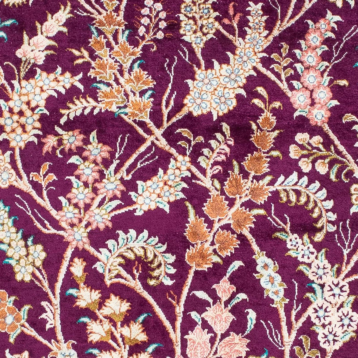 Dywan perski - Ghom - 144 x 97 cm - fioletowy