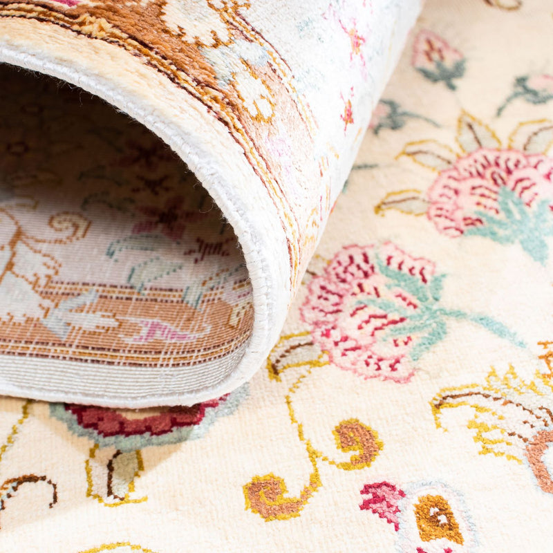 Dywan perski - Ghom - 155 x 95 cm - beżowy