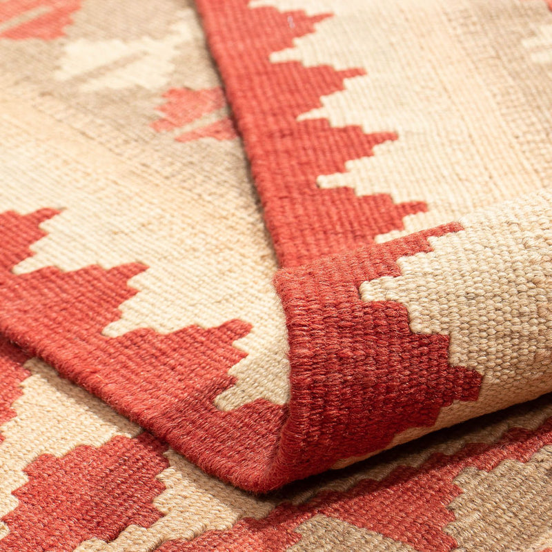 Dywan Kelim - Orientalny - 198 x 146 cm - ciemna czerwień