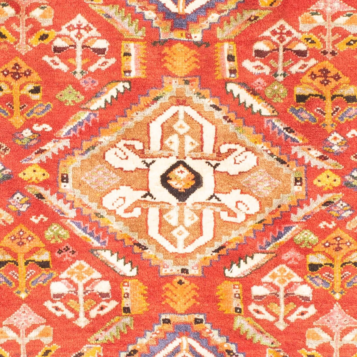 Perski dywan - Nomadyczny - 152 x 81 cm - czerwony