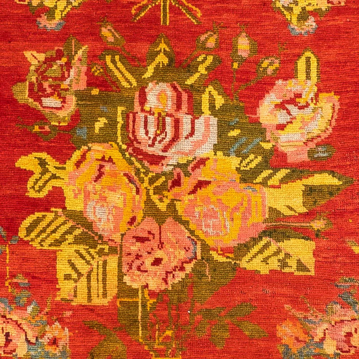 Perski dywan - Nomadyczny - 248 x 132 cm - czerwony