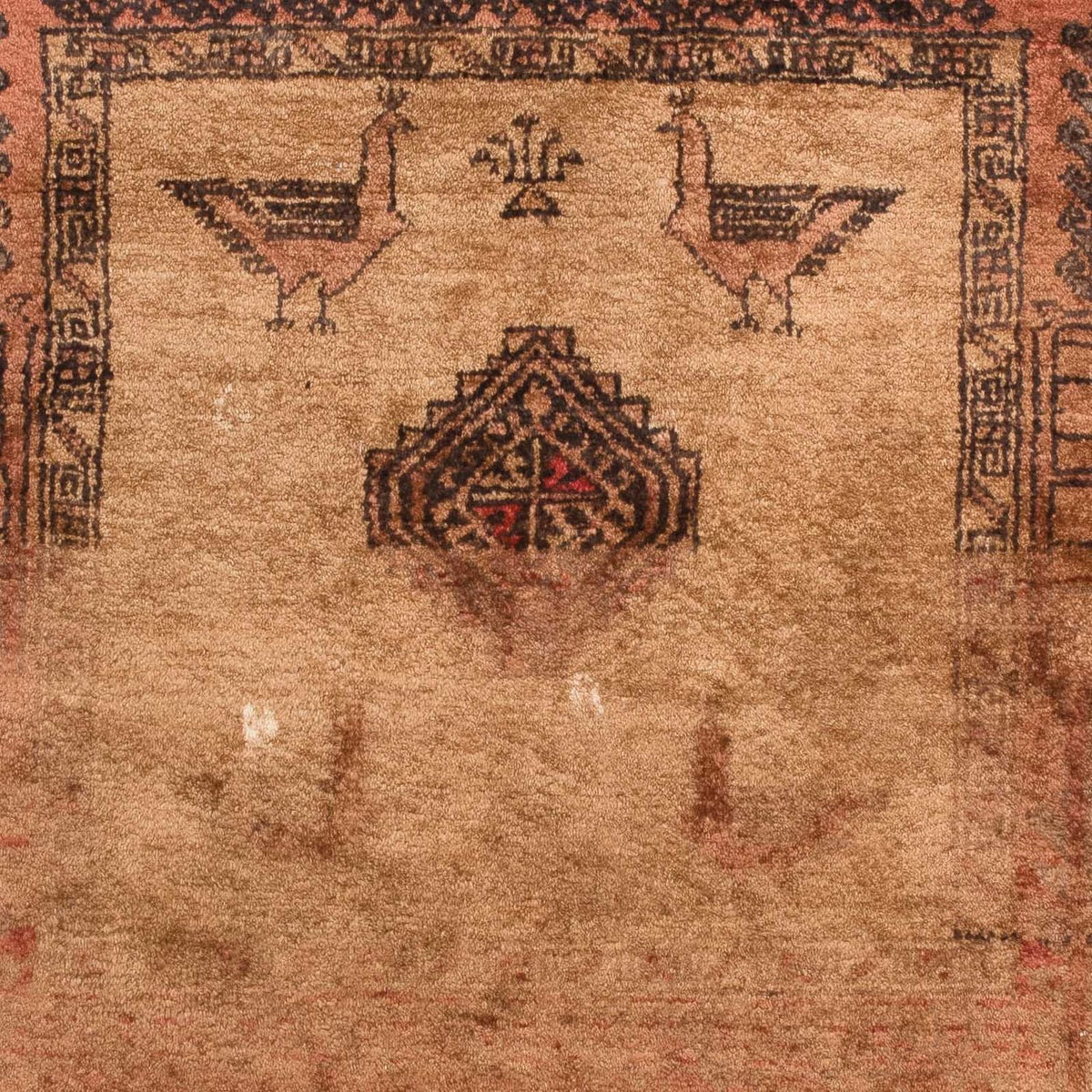 Dywan beludżycki - 172 x 105 cm - brązowy