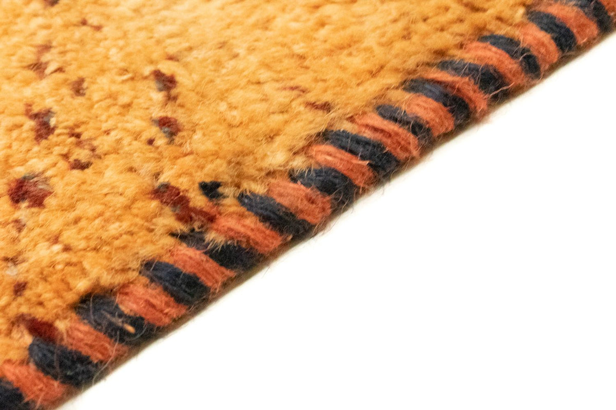 Dywan Gabbeh - perski - 86 x 58 cm - złoto