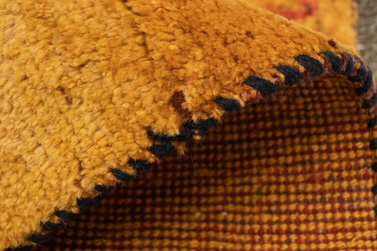 Dywan Gabbeh - perski - 87 x 62 cm - złoto