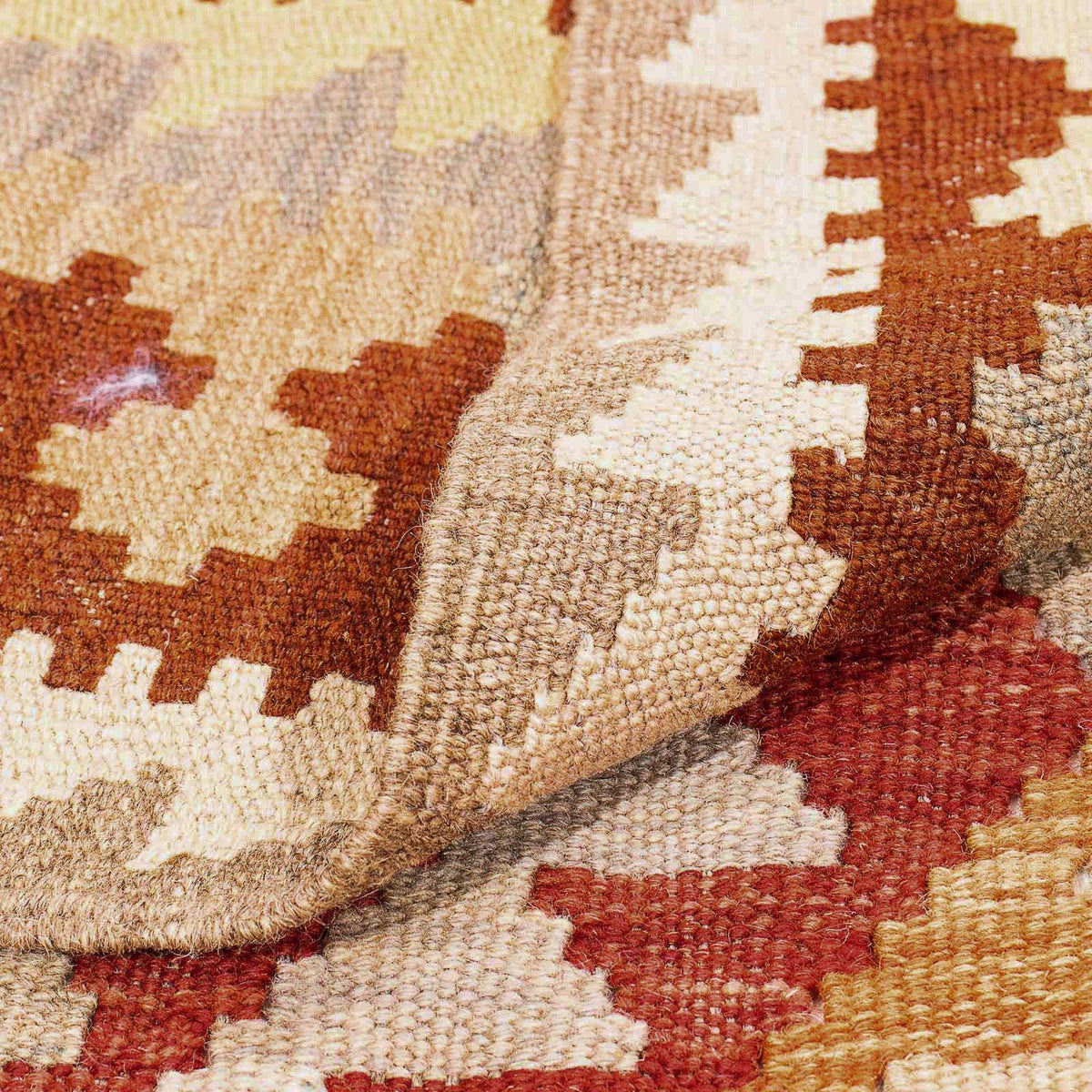 Dywan Kelim - Splash - 297 x 200 cm - jasnobrązowy