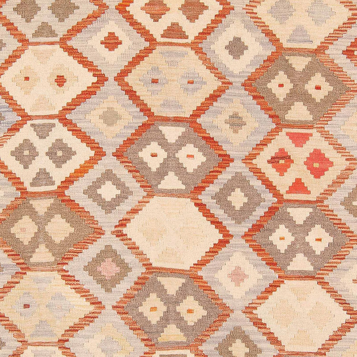 Dywan Kelim - Splash - 285 x 198 cm - beżowy