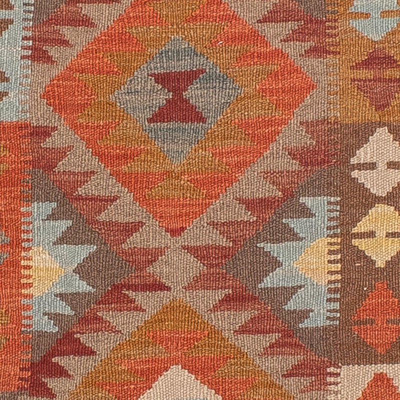 Biegacz Dywan Kelim - Splash - 296 x 76 cm - jasna czerwień