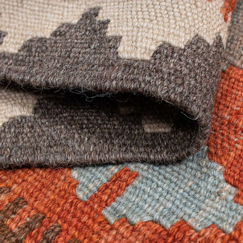 Biegacz Dywan Kelim - Splash - 296 x 76 cm - jasna czerwień