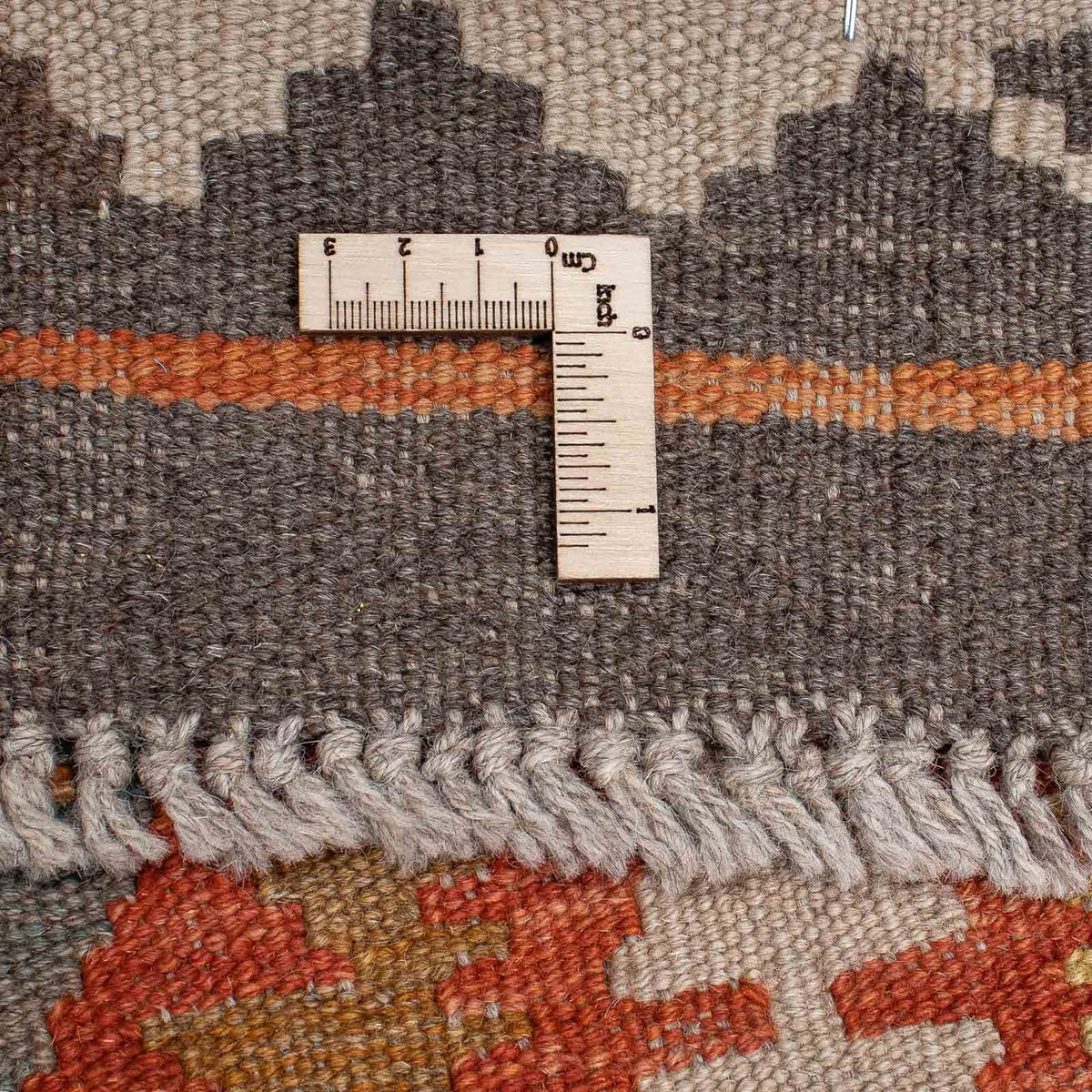 Biegacz Dywan Kelim - Splash - 296 x 76 cm - jasna czerwień