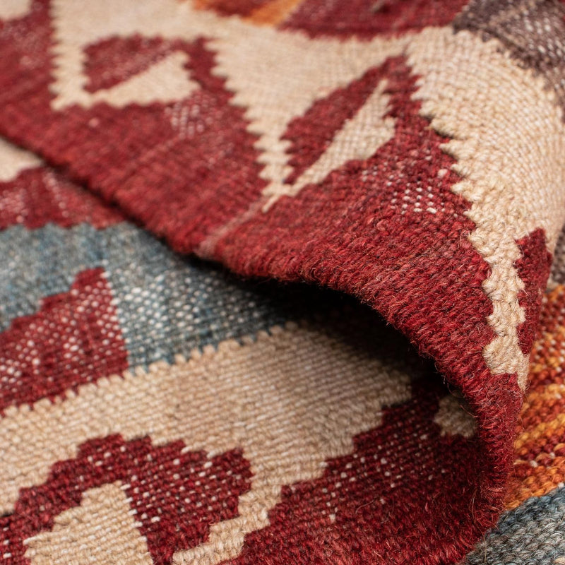 Dywan Kelim - Orientalny - 192 x 136 cm - wielokolorowy